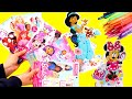 Coloring Fun and Kids Activities with Disney Princess, Barbie, Minnie, and Spiderman