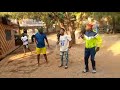 Njang dance group warning up at Mankon Palace