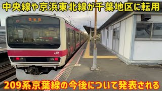 【遂にケヨ34まで…】京葉線を走る209系の今後についてJRが言及していたがまさかの〇〇へ…