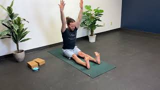 Paschimottanasana (Seated Forward Fold) Demonstration and Instruction