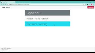 Issue Tracker project coding ninjas skill test