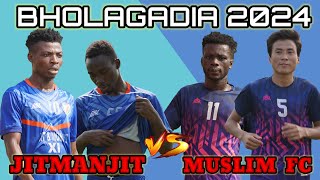 JITMANJIT FC 🆚 MUSLIM \u0026 MUSLIM || 2ND QUARTER || BHOLAGADIA FOOTBALL 2024