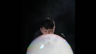 穹頂泡中泡 smoke bubbles in a bubble dome #shorts