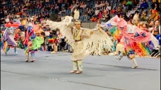 Women’s fancy shawl @ Regina powwow 2024