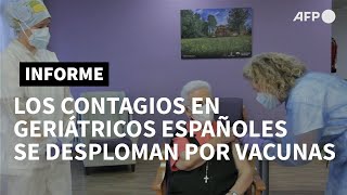 Los contagios en geriátricos españoles se desploman tras la vacunación | AFP