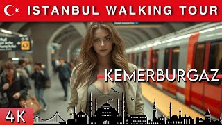 ISTANBUL |🇹🇷 KEMERBURGAZ Metrostation (M11) | November 2024 | 4K HD•60 fps