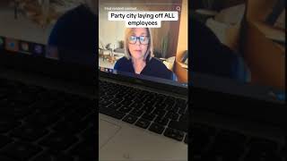 Party City Karen Cries Farewell to Party City Employees 😢