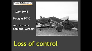 1948 Douglas DC-6 training accident at Schiphol Airport