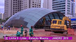 Obras Linha 5-Lilás - Janeiro / 2018