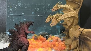 ボストン決戦！モンスターアーツ レビュー！ゴジラキングオブモンスターズ！キングギドラS.H.MonsterArts Godzilla review Ghidorah Mothra Rodan 哥斯拉