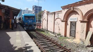 Heavy crowded Class S 9 No 854 train arrived to Wellawatta Railway Station