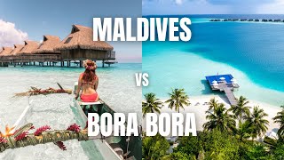 WHICH IS BETTER? Bora Bora vs.  Maldives //  BEST BEACH VACATION