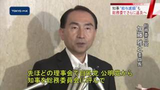 舛添知事“給与減額”も総務委でさらに追及へ