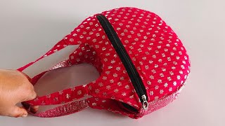 कपड़ा चाहें कैसा भी हो जादू तो आपके हाथों में हैं || Handbag cutting and stitching at home/ diy bag