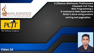 Web Programming 1| Task 16| eShop | 1st year | Java Institute | Dileshan