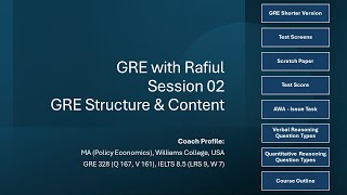 GRE with Rafiul  Session 02