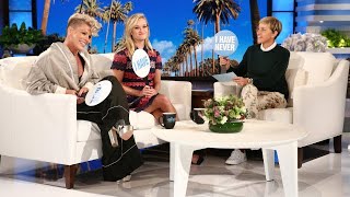 Reese Witherspoon and P!nk Play ‘Never Have I Ever’ with Ellen