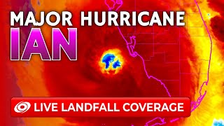 Hurricane Ian Makes Catastrophic Landfall in Florida | Live Footage | Force Thirteen Weather Channel