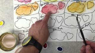 2 shapes color wheel