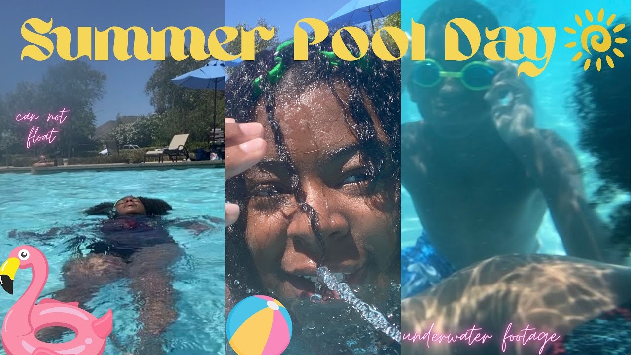 Summer Pool Day Vlog So Relaxing Youtube