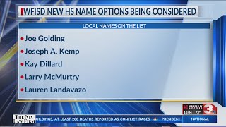 WFISD new HS name options being considered