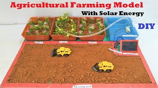 Agricultural Farming Working Model(Using Solar Energy) for Science fair Project | DIY | howtofunda