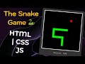Build Your Own Snake Game: A Step-by-Step HTML, CSS, and JavaScript Guide