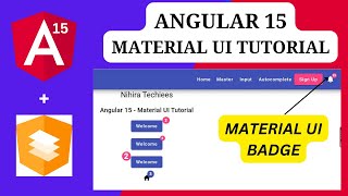 Badge in angular material UI | create notify tag in angular | |Angular 15 - Material UI Tutorial