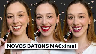 NOVOS BATONS da MAC | Resenha do MACXIMAL SILKY MATTE por Lita Mello