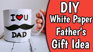 Easy and Cheap White Paper Crafts Ideas For Father's Day | father's day gift idea With White Paper