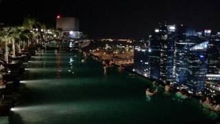 Marina Bay Sands Pool - Amazing Views of Singapore By Night