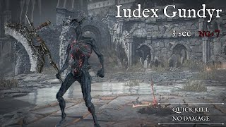 3秒 無傷 速殺 八周目 灰燼古達｜NG+7 Iudex Gundyr QUICK KILL NO DAMAGE｜灰の審判者、グンダ：DARK SOULS III｜黑暗靈魂3｜ダークソウル3