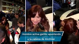Intentan disparar en la cabeza a Cristina Kirchner, vicepresidenta de Argentina