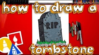 How To Draw A Spooky Tombstone For Halloween