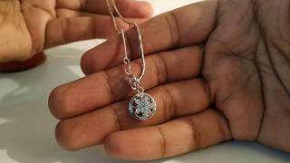 Light weight silver chain |Silver chain for rs 560| silver pendant for rs 340| silver pendant design