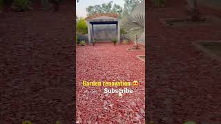 Garden renovation ❤️ || #shorts #ytshorts #garden #renovation #india #punjab #usa #shortsfeed #