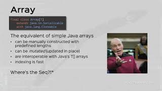 Sequences List, Array, Vector #7.5 Scala functioning and programming for beginners