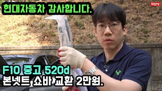 현대차 감사합니다. 520d 본넷트 쇼바교환 2만원. feat. 펠리세이드.