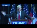 donald trump yells for atlanta rally lights to be turned off daily mail