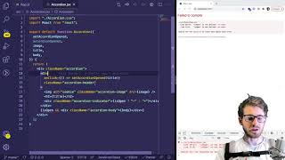 Live coding react - adding more functionality to an accordion component