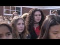 students walk out of livingston high school to honor parkland shooting victims