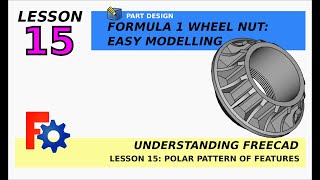 Understanding FreeCAD 15 | Wheel Nut Formula 1 | Part Design | Easy Beginners Tutorial