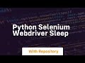 python selenium webdriver sleep