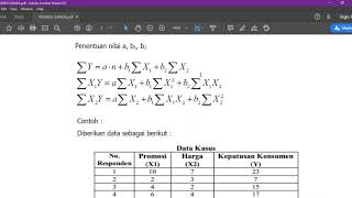 Metode Peramalan Regresi Ganda