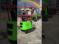 ce epa mini excavator xv15 green color