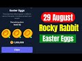 Rocky Rabbit Easter Eggs 29 August | Rocky Rabbit Daily Combo Today