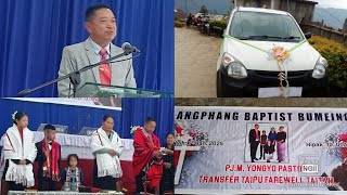 Shri. M. Yongyo Pastor Transfer farewell programme from Angphang to Pongkong