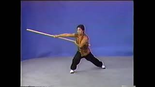 Sifu David Lee doing - Lau Gar Stick at Walk Through Speed