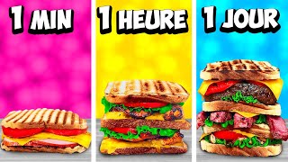 1 minute vs 1 heure vs 1 jour sandwich par VANZAI CUISINE