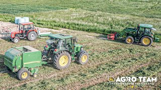 🔥Sianokosy 2023🔥Lucerna w Bele🔥2x John Deere \u0026 Ursus C-360🔥Świętokrzyskie🔥AgroTeam 18